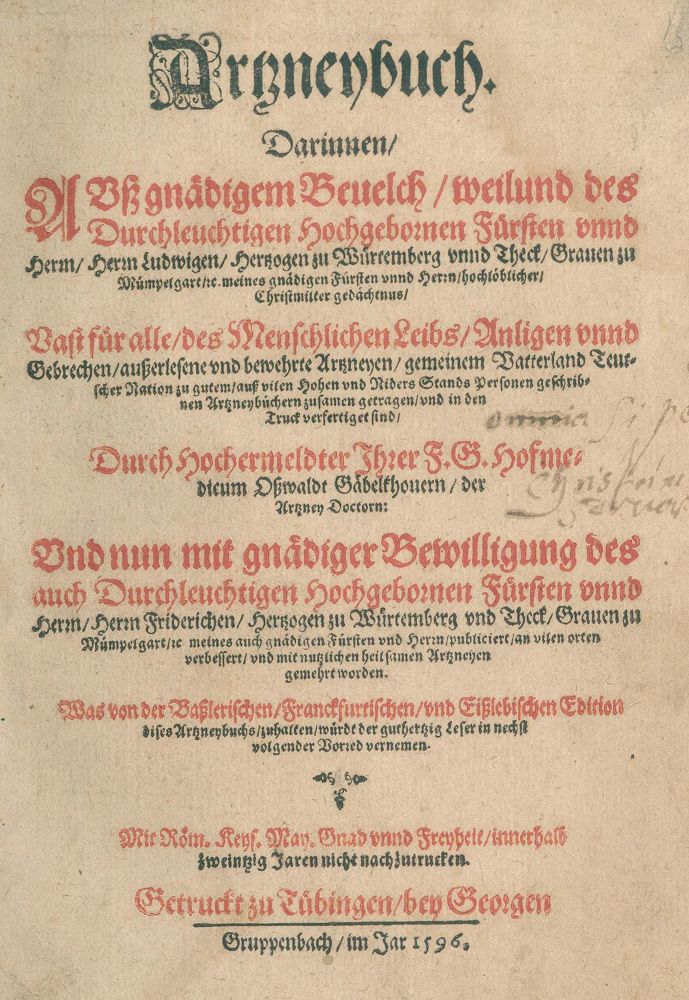 Große Abbildung Nr.1: 134-1414 Gaebelkhover, Oswald.: (Medizin)