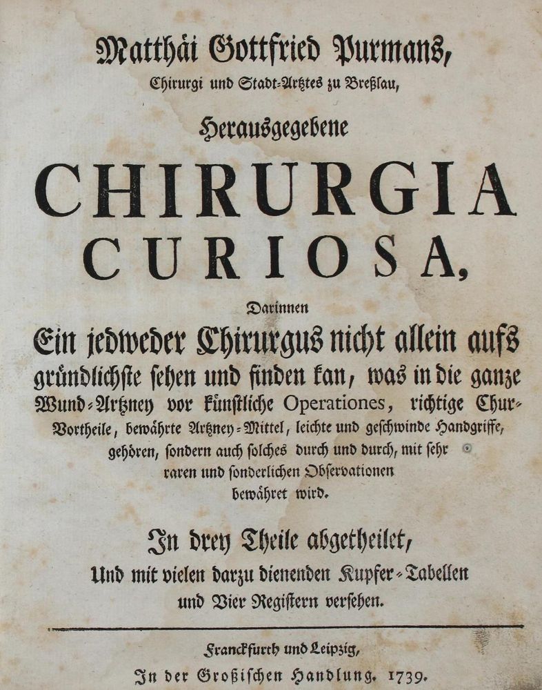 Große Abbildung Nr.1: 134-1448 Purmann,M.G.: (Medizin)