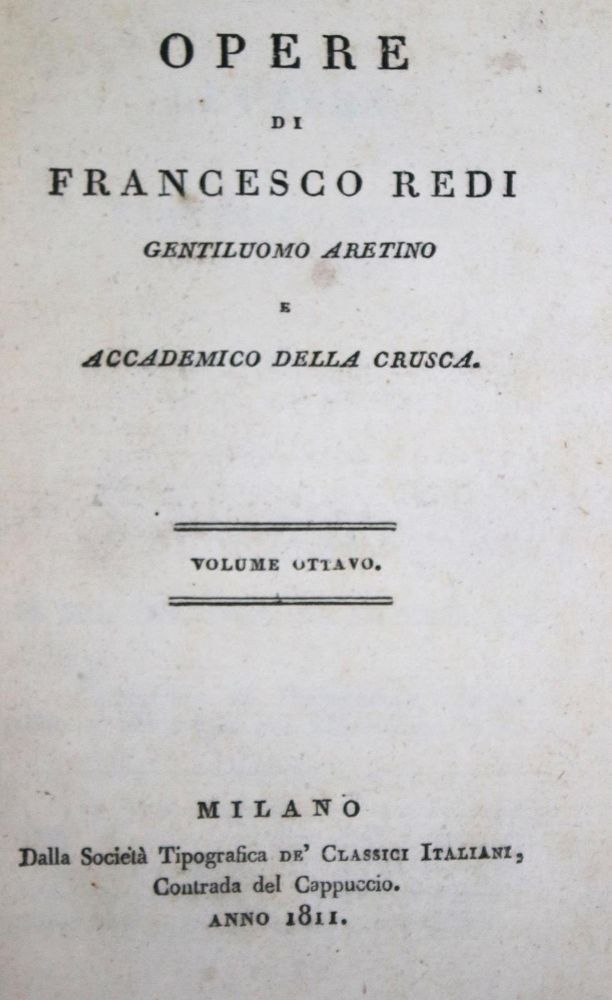 Große Abbildung Nr.1: 134-1449 Redi,F.: (Medizin)