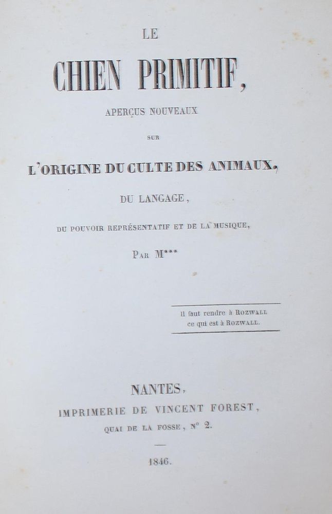 Große Abbildung Nr.1: 134-1470 Chien Primitif, Le,: (Zoologie, Hunde)