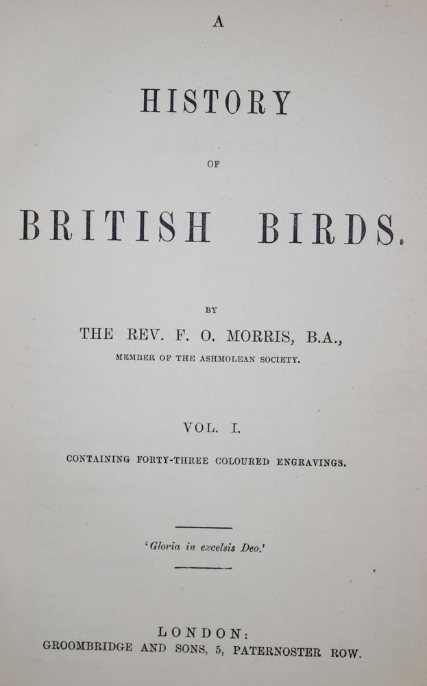 Große Abbildung Nr.2: 134-1490 Morris,F.O.: (Zoologie, Vögel, Grossbritannien)