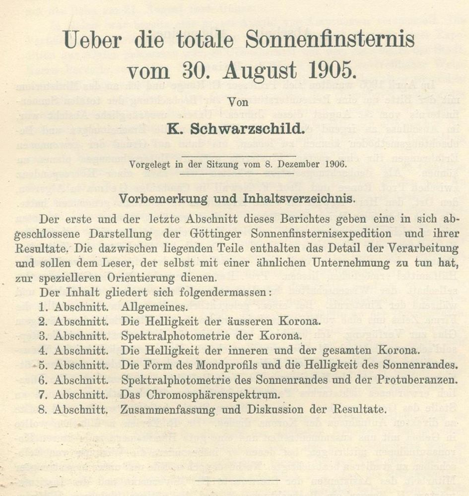 Große Abbildung Nr.1: 134-1504 Schwarzschild,K.: (Verschiedene Gebiete - Varia, Astronomie)