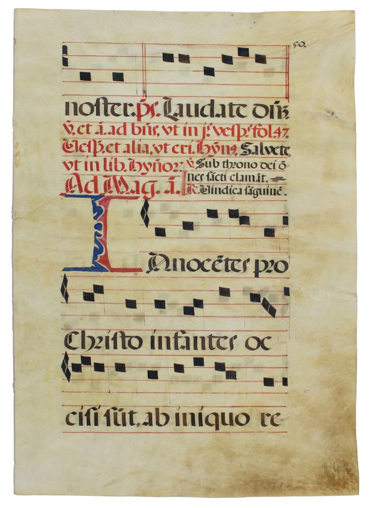 Große Abbildung Nr.1: 134-152 Antiphonarblatt.: (Handschriften)