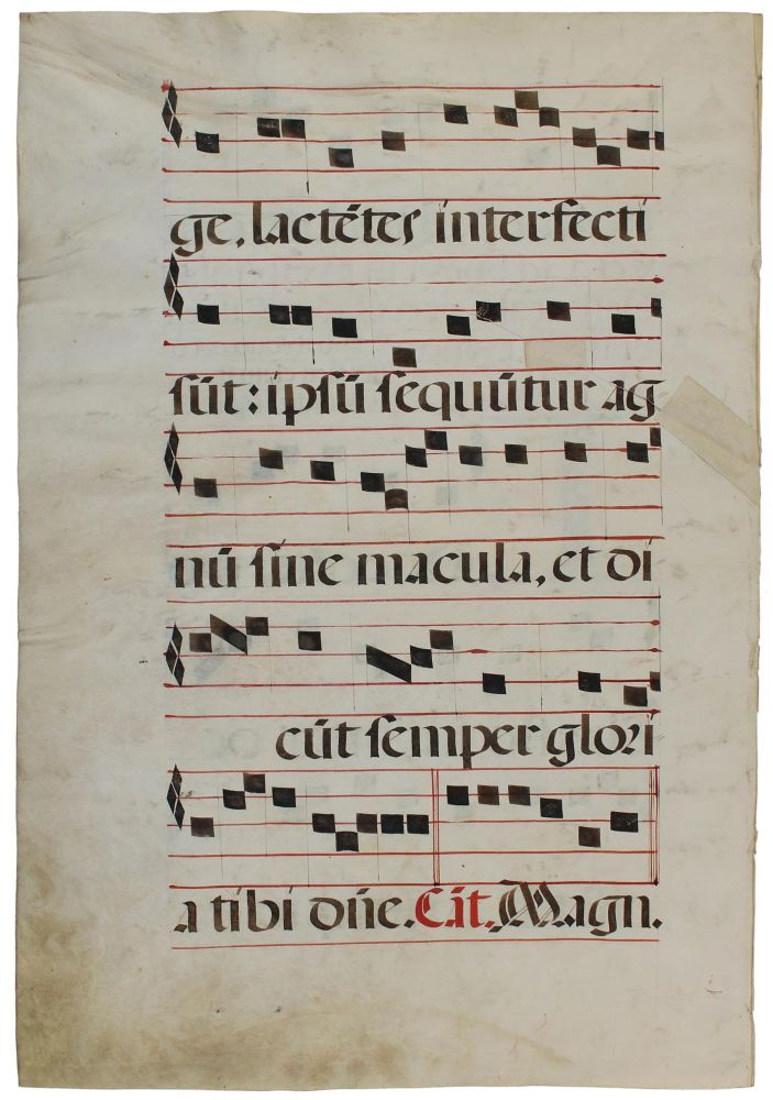Große Abbildung Nr.2: 134-152 Antiphonarblatt.: (Handschriften)