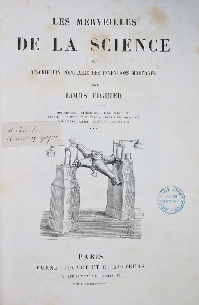Große Abbildung Nr.1: 134-1535 Figuier,L.: (Verschiedene Gebiete - Varia)