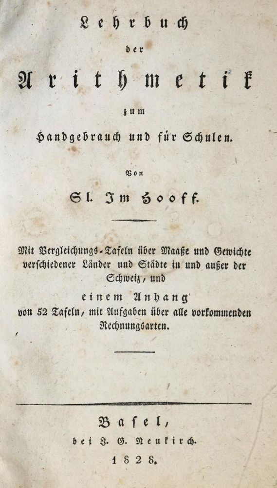 Große Abbildung Nr.1: 134-1556 Im Hooff,S.: (Verschiedene Gebiete - Varia, Mathematik)