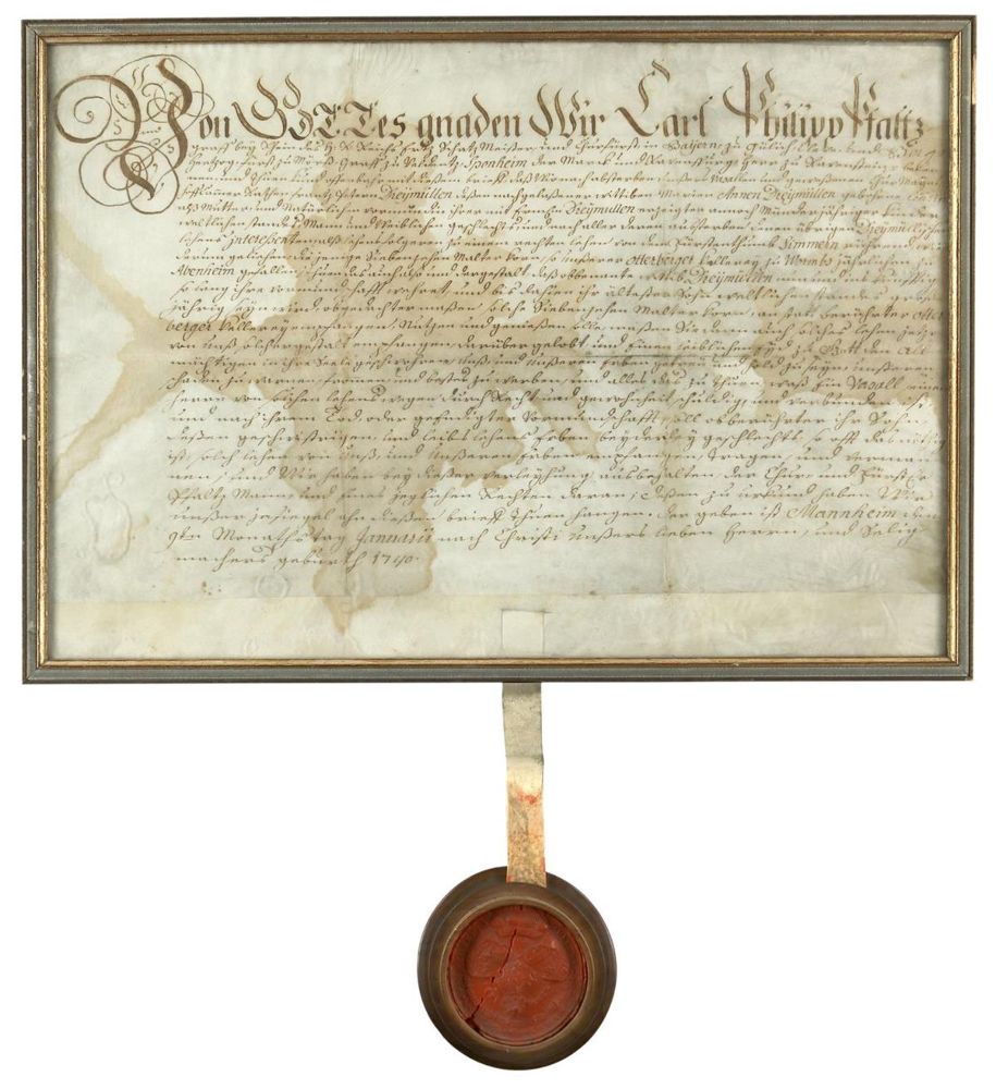 Große Abbildung Nr.1: 134-157 Karl Philipp, Pfalzgraf bei Rhein,: (Handschriften)