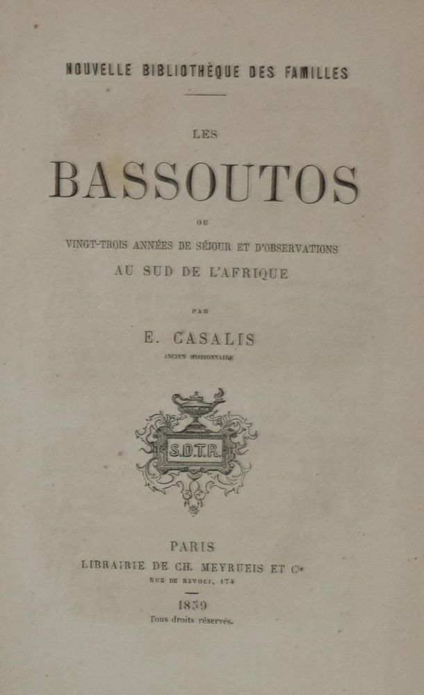 Große Abbildung Nr.1: 134-1599 Casalis,E.: (Afrika)