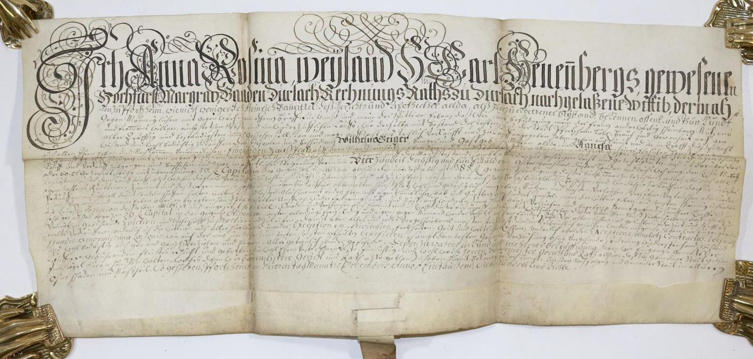Große Abbildung Nr.10: 134-161 Pforzheim.: (Handschriften)