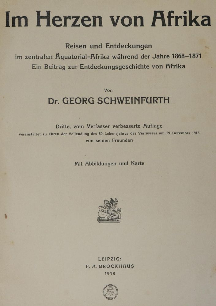 Große Abbildung Nr.1: 134-1610 Schweinfurth,G.: (Afrika)