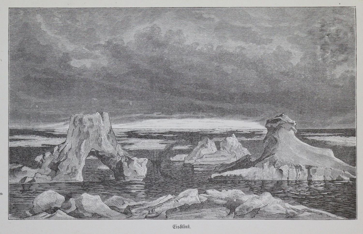 Große Abbildung Nr.1: 134-1635 Payer,J.: (Arktis-Antarktis-Nordländer)