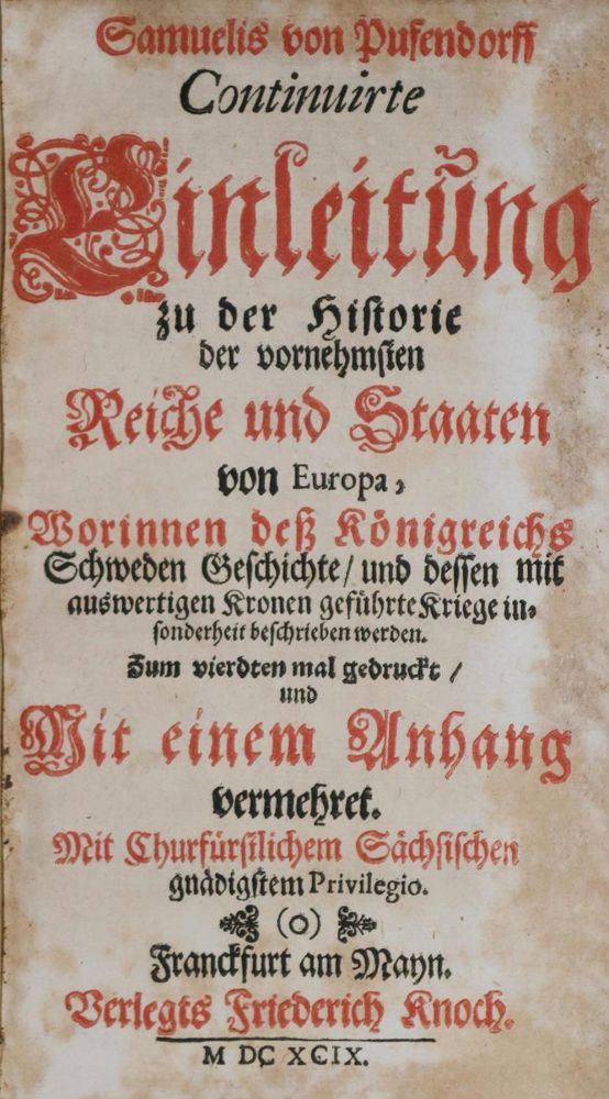 Große Abbildung Nr.1: 134-1639 Pufendorf,S.v.: (Arktis-Antarktis-Nordländer, Schweden)