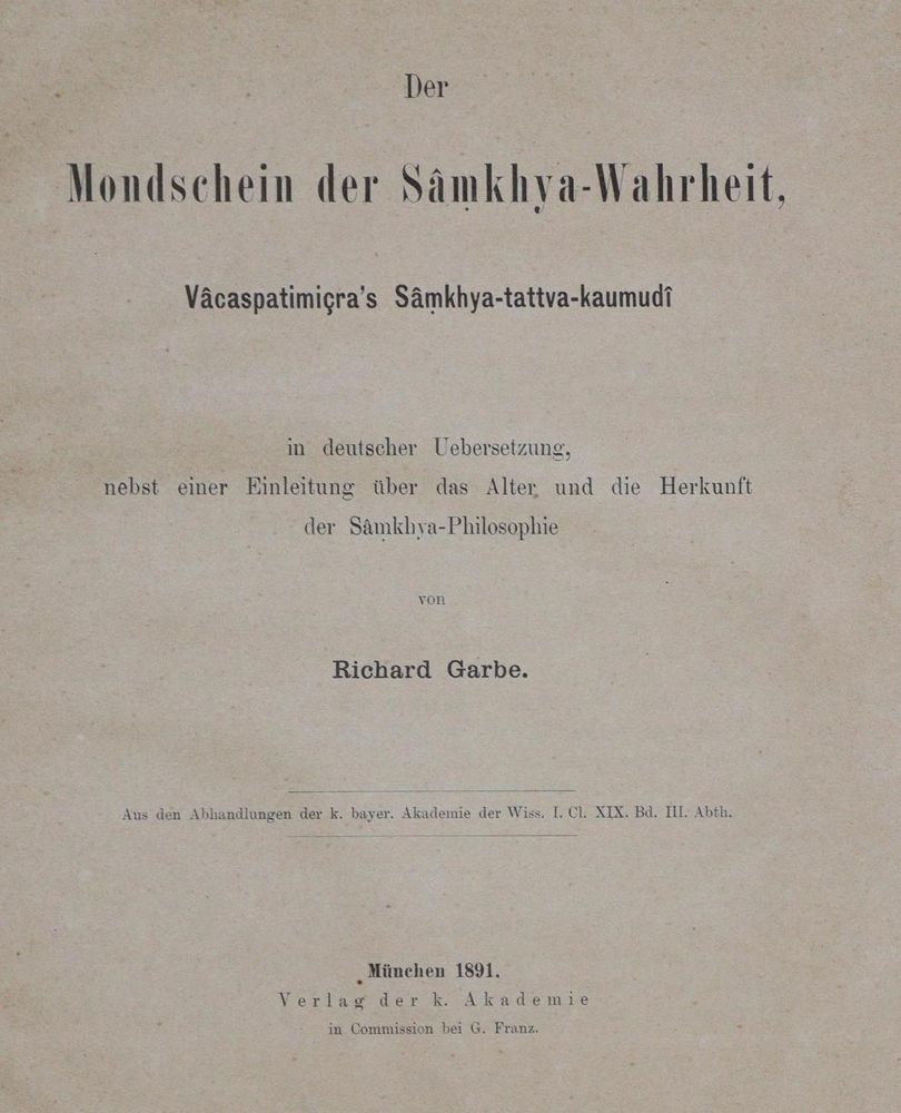 Große Abbildung Nr.1: 134-1653 Garbe,R.: (Asien, Indien)