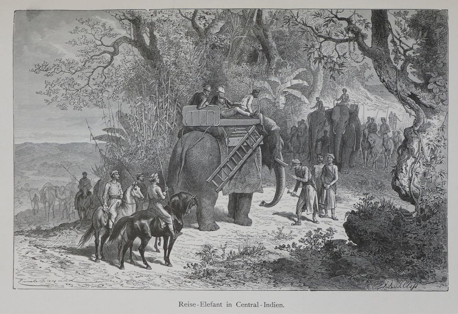 Große Abbildung Nr.1: 134-1656 Schlagintweit,E.: (Asien, Indien)