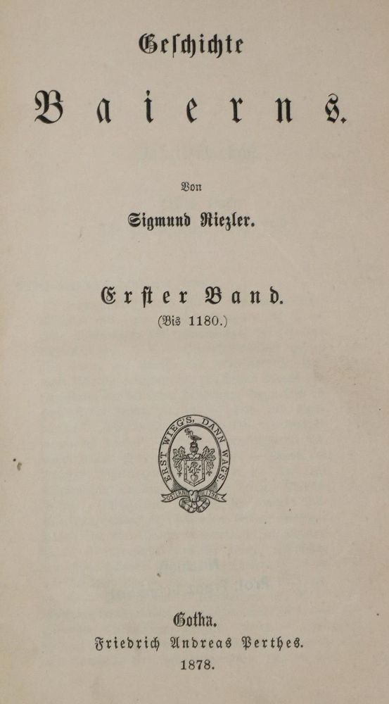 Große Abbildung Nr.1: 134-1696 Riezler,S.: (Deutschland, Bayern)