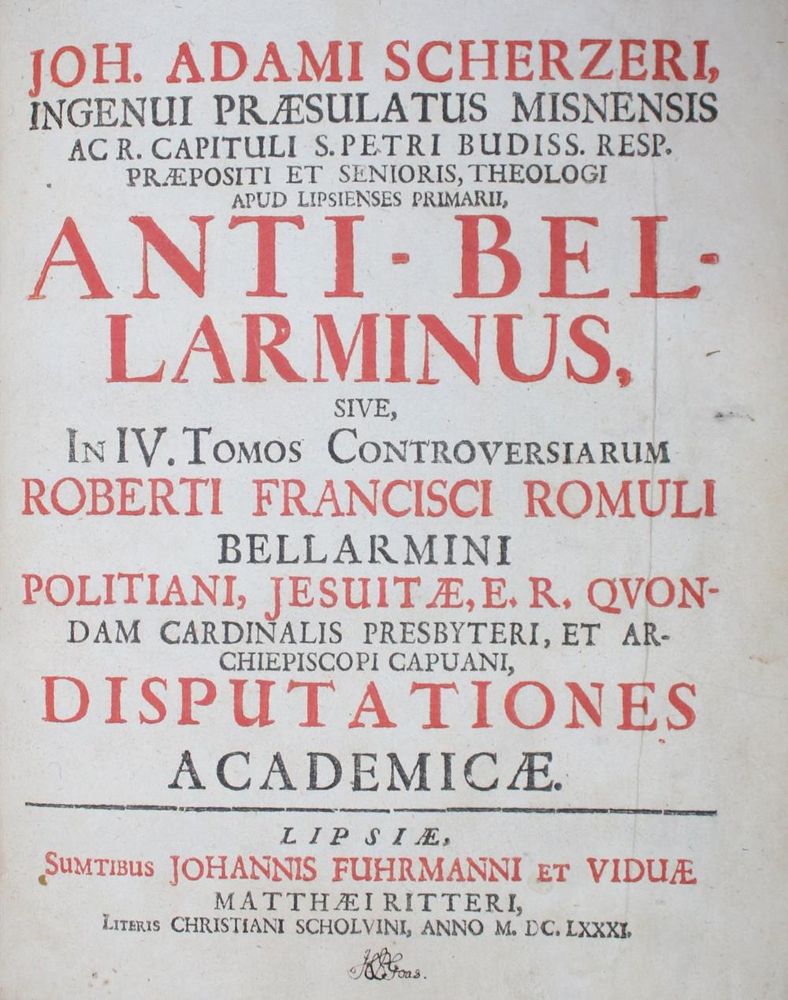Große Abbildung Nr.1: 134-17 Schertzer,J.A.: (Bellarmino)