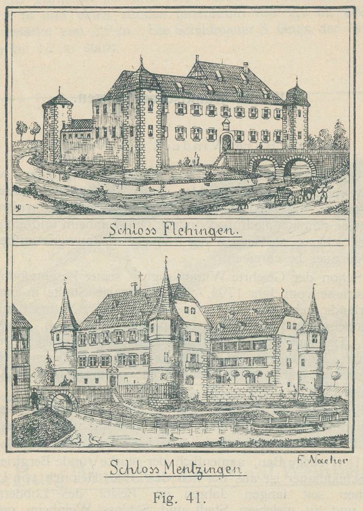 Große Abbildung Nr.1: 134-1706 Naeher,J.: (Deutschland, Burgenkunde)