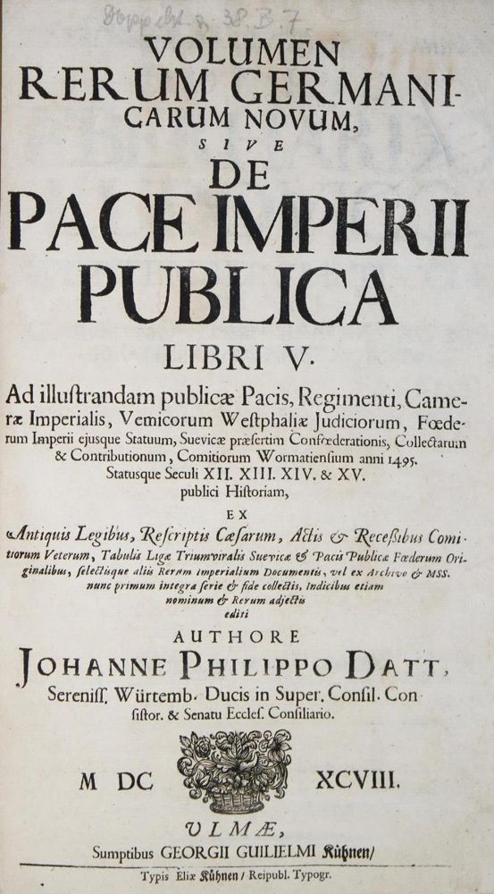 Große Abbildung Nr.1: 134-1707 Datt,J.P.: (Deutschland)