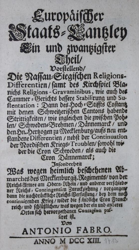 Große Abbildung Nr.1: 134-1717 Faber,A. (d.i. C.L.Leucht).: (Deutschland)