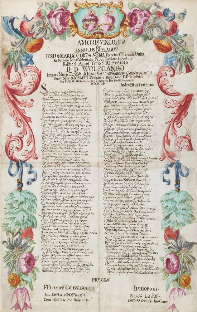 Große Abbildung Nr.1: 134-172 Amoris Vinculum: (Handschriften, Zwiefalten)