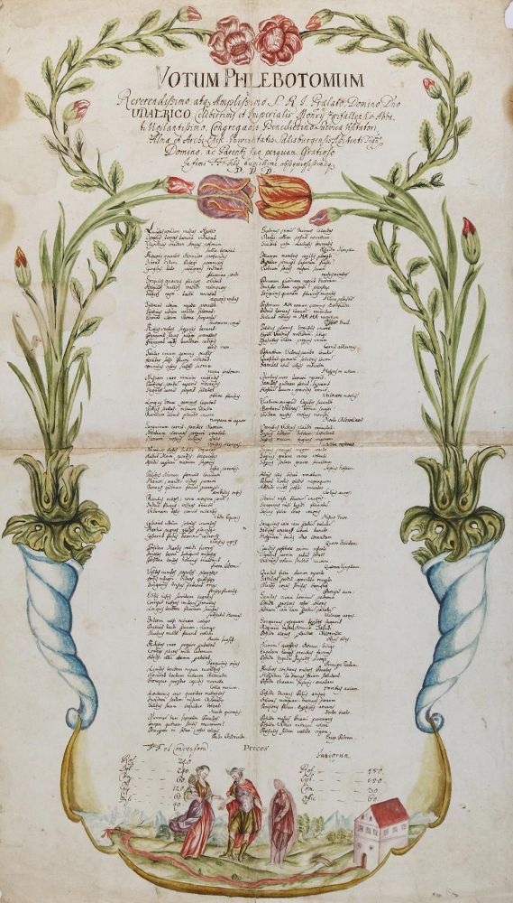 Große Abbildung Nr.1: 134-173 Votum Phlebotomum: (Handschriften, Zwiefalten)