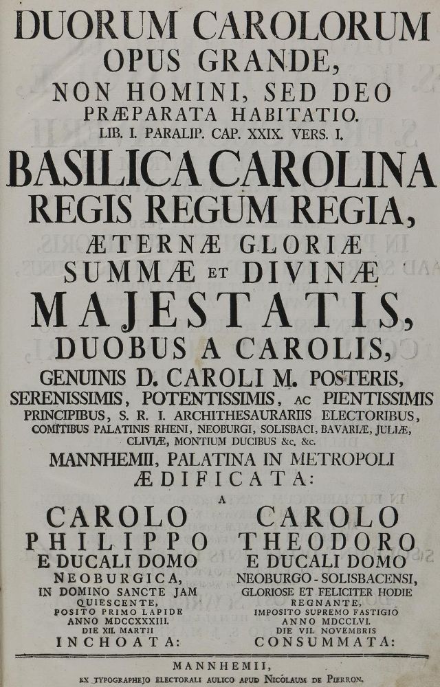 Große Abbildung Nr.3: 134-1759 Basilica Carolina: (Deutschland, Mannheim)