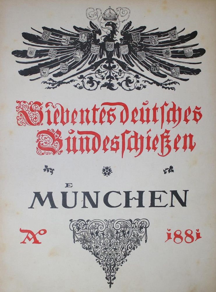 Große Abbildung Nr.1: 134-1766 Bundesschießen.: (Deutschland, München)