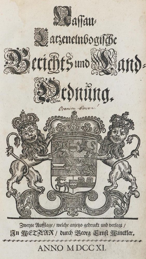 Große Abbildung Nr.1: 134-1774 Nassau-Catzenelnbogische: (Deutschland, Nassau)