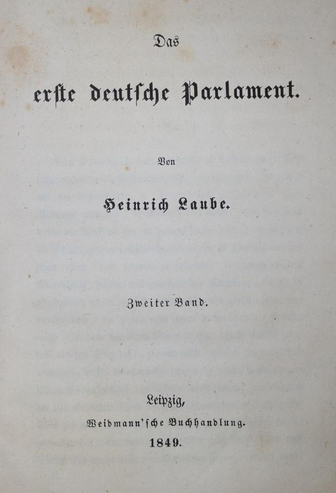 Große Abbildung Nr.1: 134-1799 Laube,H.: (Deutschland, Revolution 1848/49 - Vormärz - Politik)