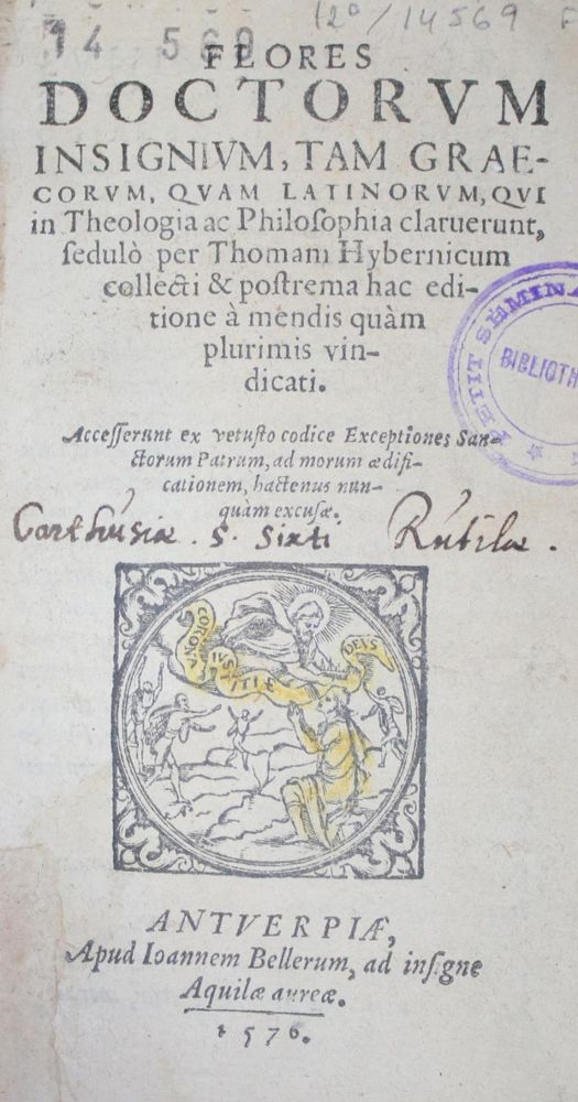 Große Abbildung Nr.1: 134-182 Hibernicus,T.: (Alte Drucke, Handschriften und Theologie)