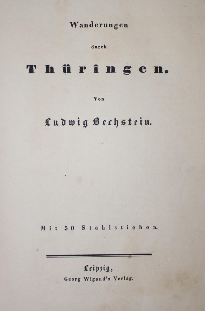 Große Abbildung Nr.1: 134-1825 Bechstein,L.: (Deutschland, Thüringen)