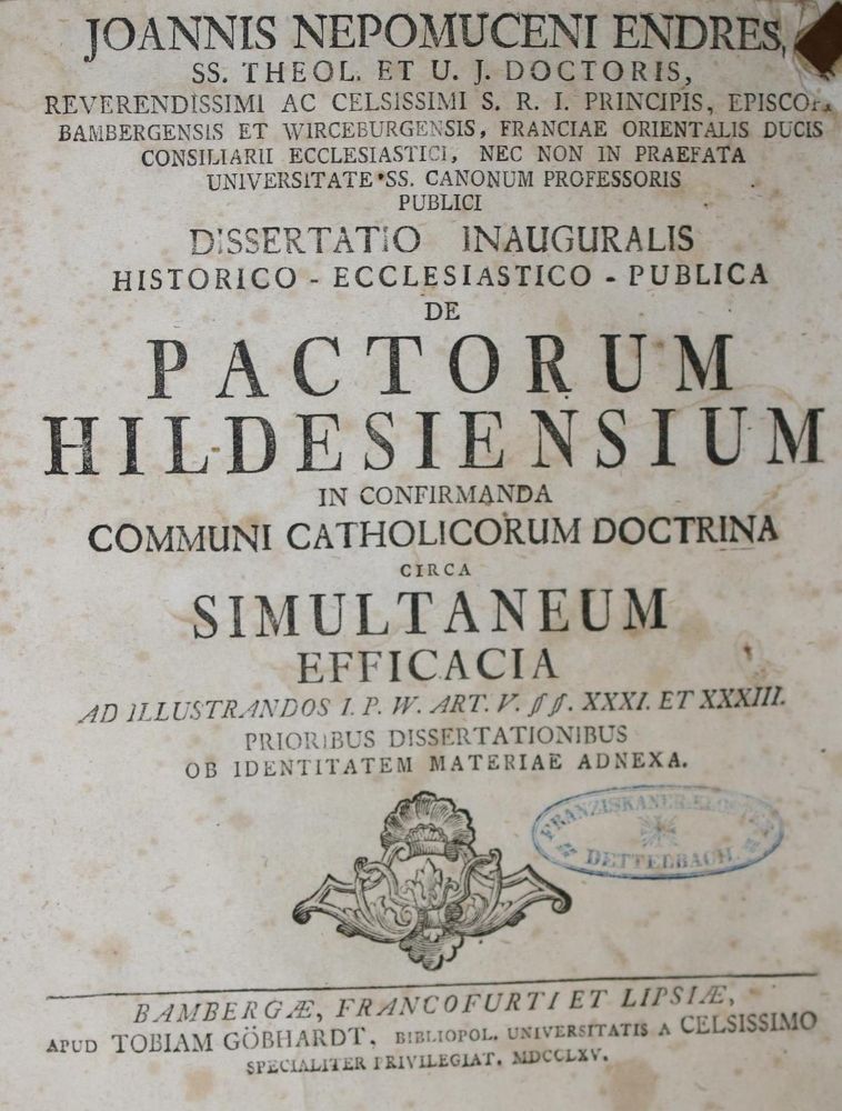 Große Abbildung Nr.1: 134-183 Endres,J.N.: (Hochschulschriften)