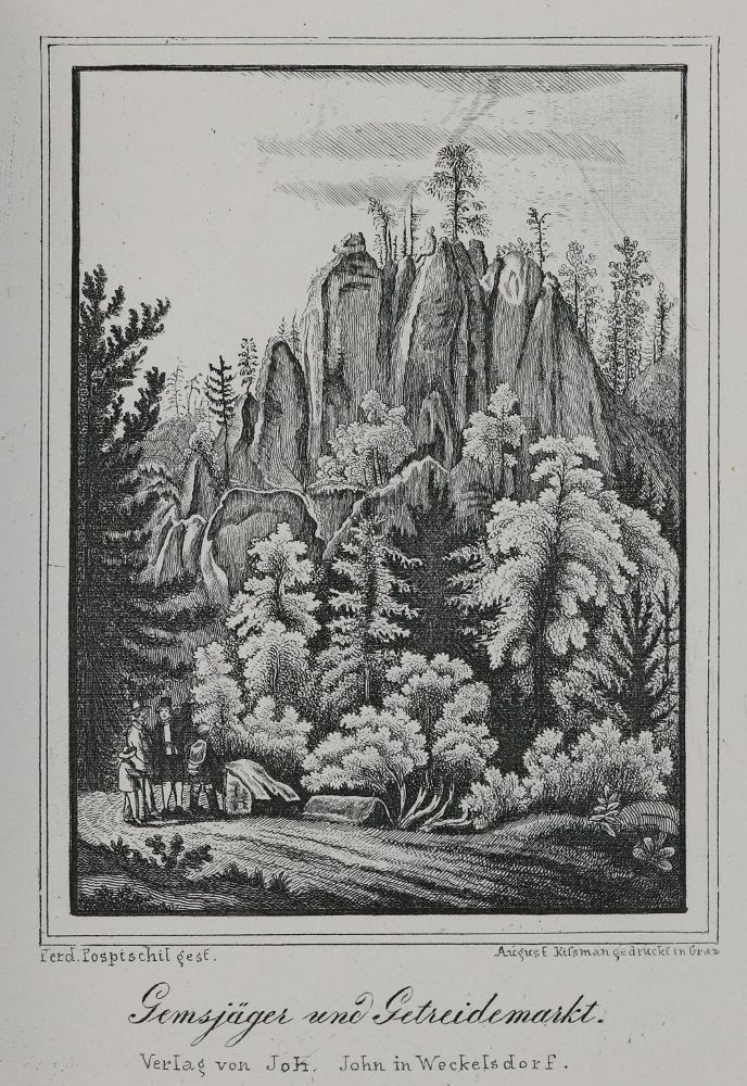 Große Abbildung Nr.1: 134-1831 (John,U.).: (Deutschland, Weckelsdorfer Felsen)