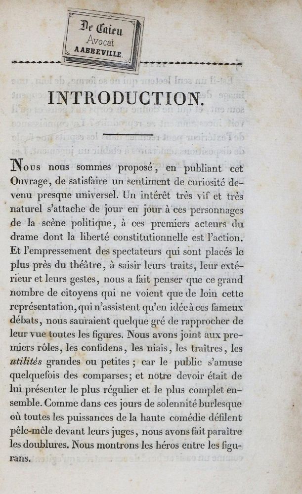 Große Abbildung Nr.1: 134-1868 Biographie Pittoresque des Deputes.: (Frankreich, Portrait)