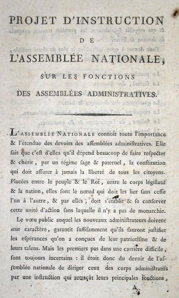 Große Abbildung Nr.1: 134-1871 Projet d'Instruction: (Frankreich, Revolution)