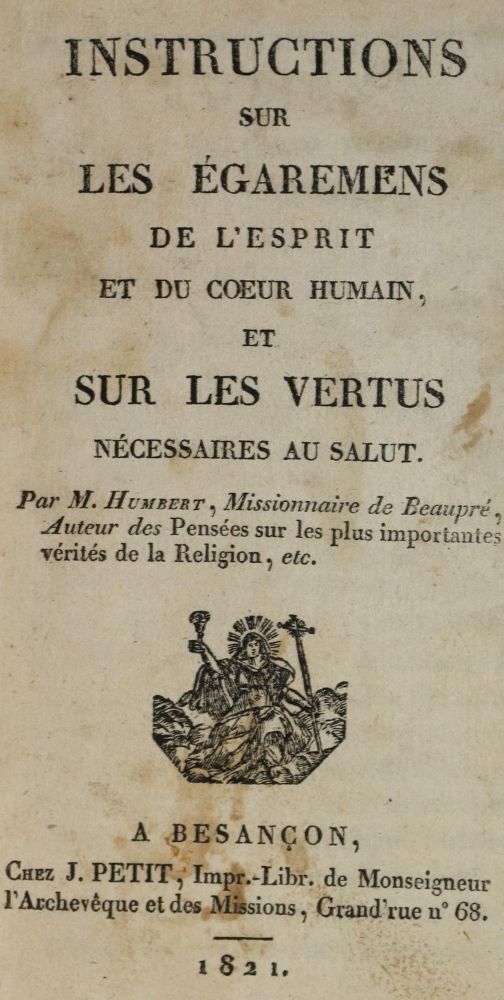 Große Abbildung Nr.1: 134-190 Humbert,(P.H.).: (Alte Drucke, Handschriften und Theologie)
