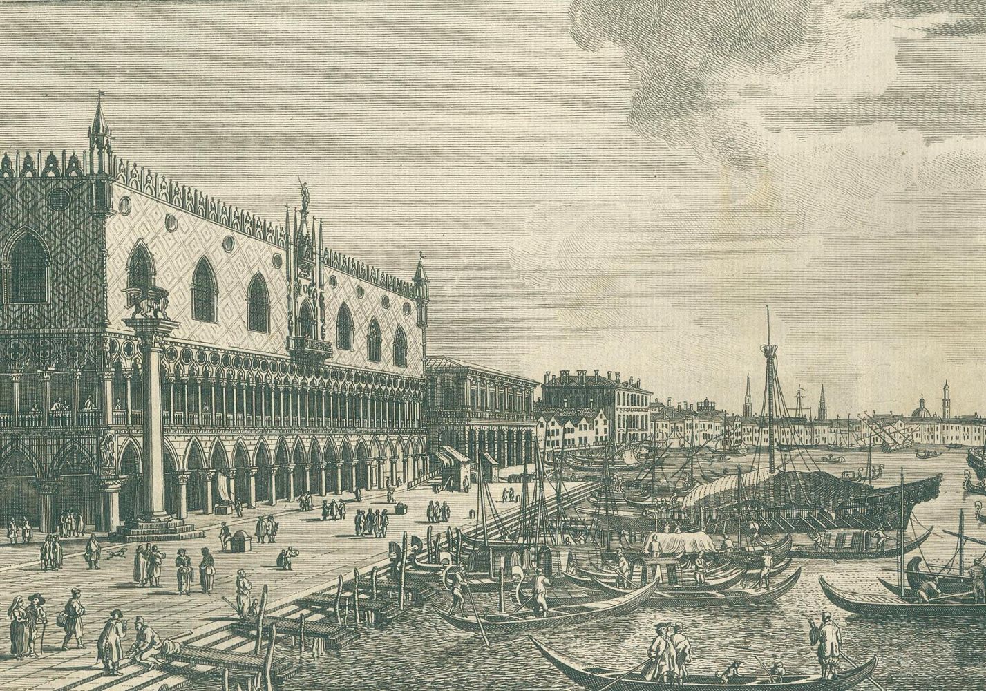 Große Abbildung Nr.2: 134-1903 Canale,A.  (gen. Canaletto, 1697 - 1768, Venedig).: (Italien, Venedig)