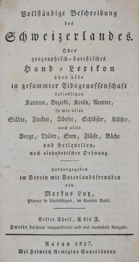 Große Abbildung Nr.1: 134-1925 Lutz,M.: (Schweiz)