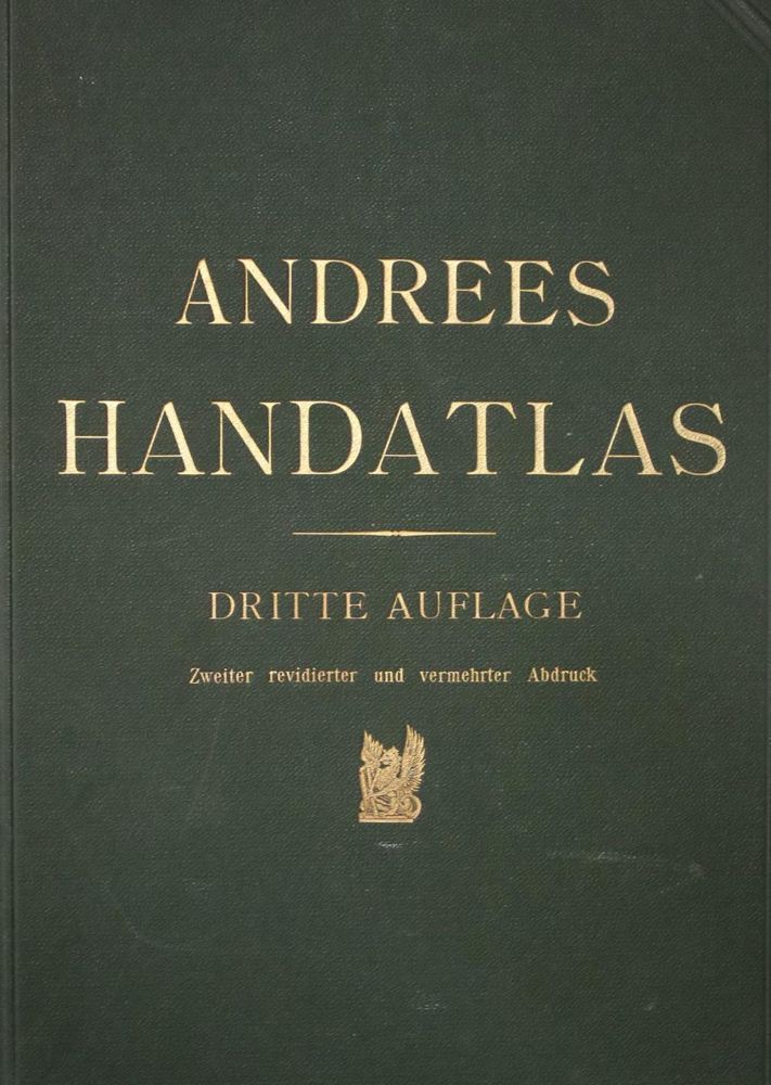 Große Abbildung Nr.1: 134-1944 Andrees Handatlas.: (Verschiedene Länder - Geschichte, Atlanten)