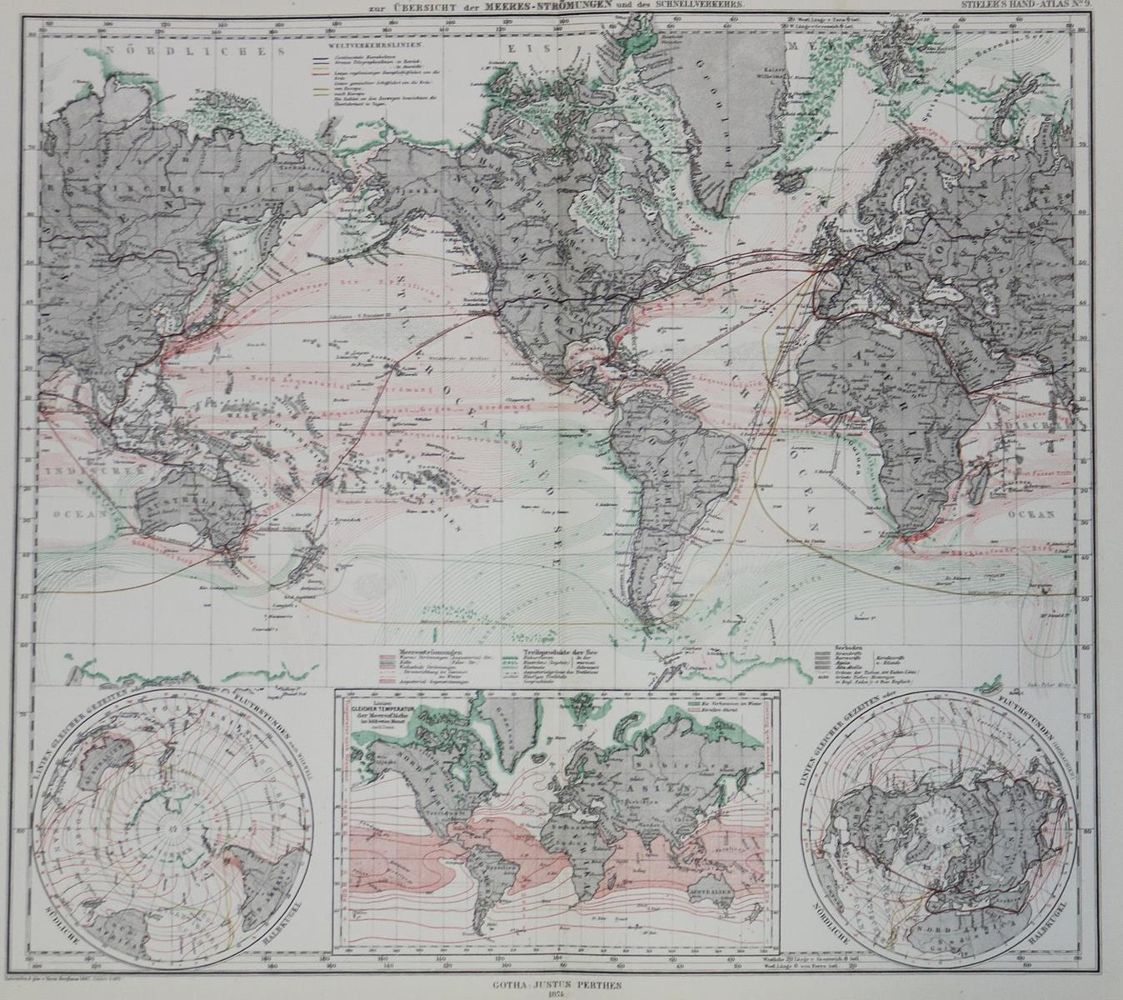 Große Abbildung Nr.1: 134-1949 Stieler,(A.).: (Verschiedene Länder - Geschichte, Atlanten)