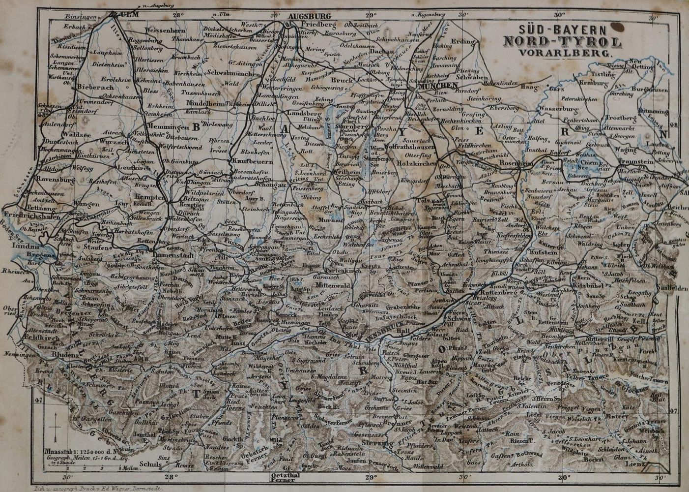 Große Abbildung Nr.1: 134-1958 Deutschland: (Verschiedene Länder - Geschichte, Baedeker)
