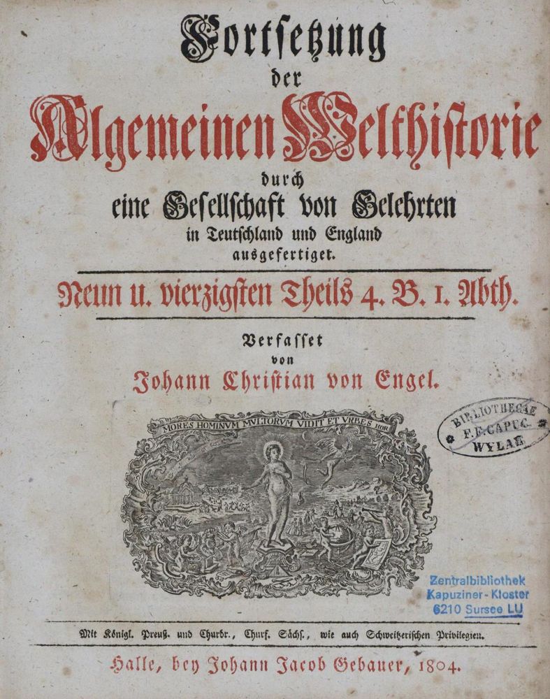Große Abbildung Nr.1: 134-1981 Engel,J.C.v.: (Verschiedene Länder - Geschichte, Balkan)