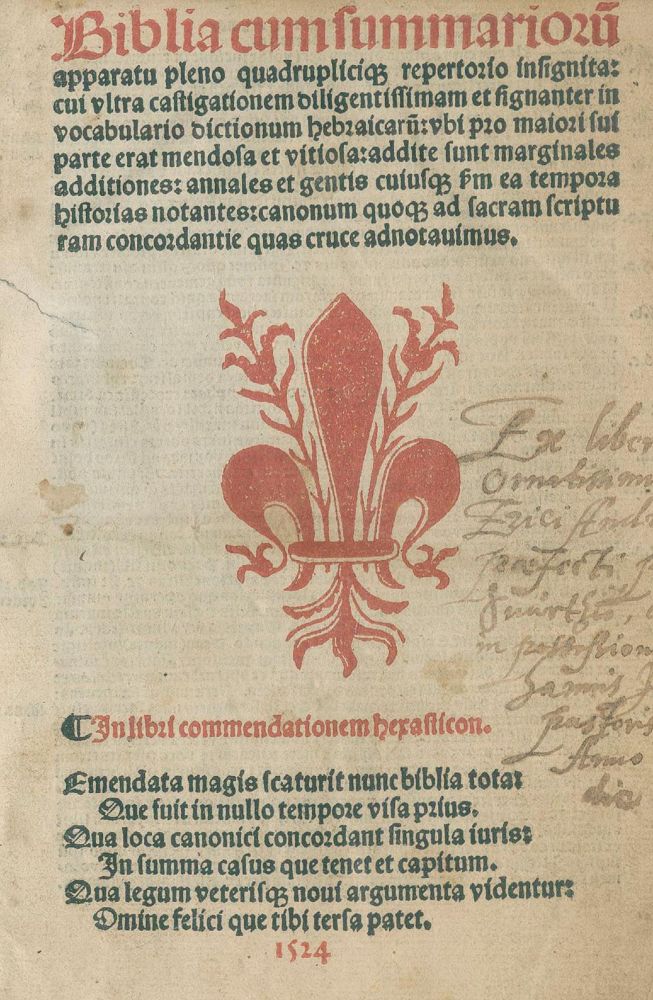 Große Abbildung Nr.1: 134-20 Biblia: (Bibeln)