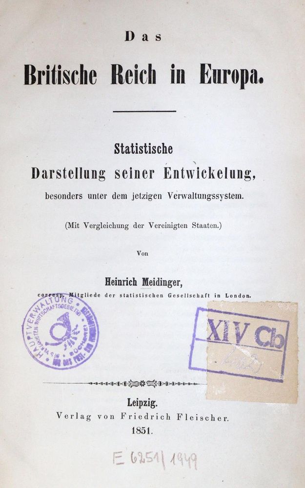 Große Abbildung Nr.1: 134-2012 Meidinger,H.: (Verschiedene Länder - Geschichte, Grossbritannien)