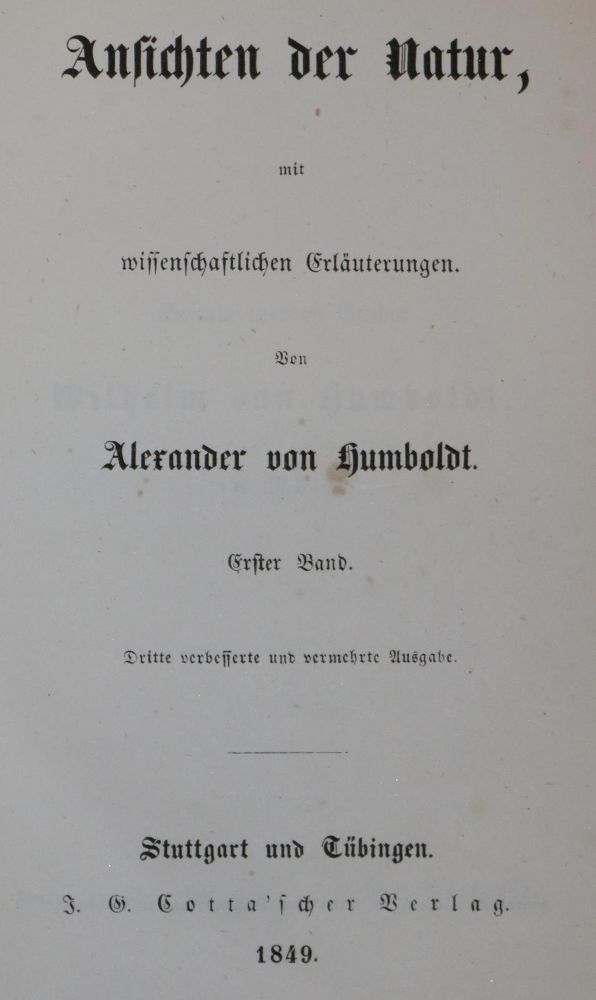 Große Abbildung Nr.1: 134-2019 Humboldt,A.v.: (Verschiedene Länder - Geschichte)