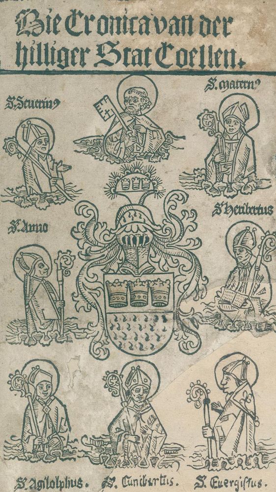 Große Abbildung Nr.1: 134-203 Die Chronica von der hilliger Stat Coellen.: (Inkunabeln, Köln)