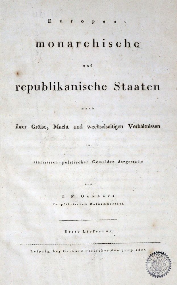 Große Abbildung Nr.1: 134-2037 Ockhart,I.F.: (Verschiedene Länder - Geschichte)
