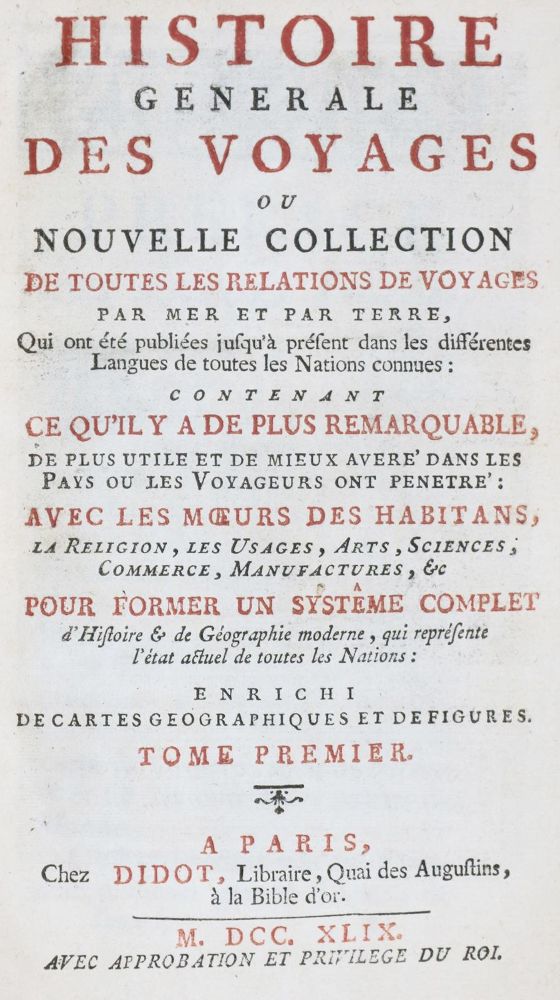 Große Abbildung Nr.2: 134-2039 Prevost d'Exiles,A.F.: (Verschiedene Länder - Geschichte)