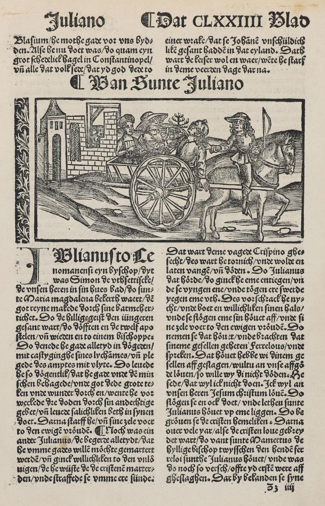 Große Abbildung Nr.1: 134-204 Postinkunabelblätter.: (Inkunabeln)