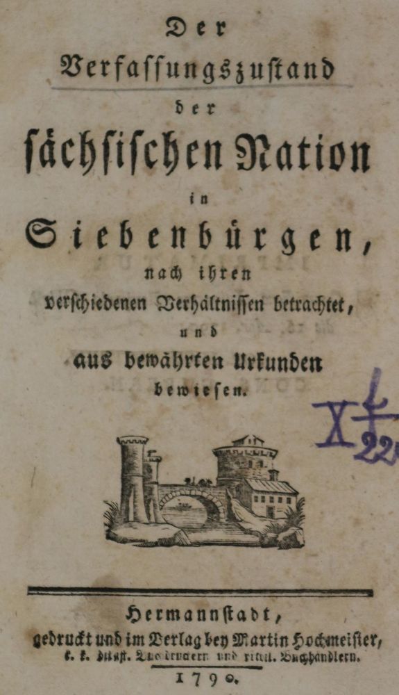Große Abbildung Nr.1: 134-2045 (Gräser,D.).: (Verschiedene Länder - Geschichte, Rumänien, Siebenbürgen)
